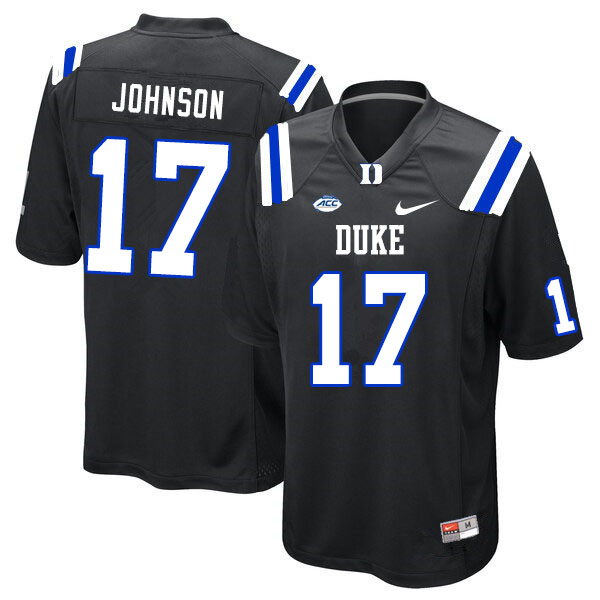 Duke Blue Devils #17 Da'Quan Johnson College Football Jerseys Sale-Black
